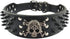 Spiked Studded Dog Collar, Stylish Leather, 2 Inch Width, Fit Medium & Large Dogs, Black (M)