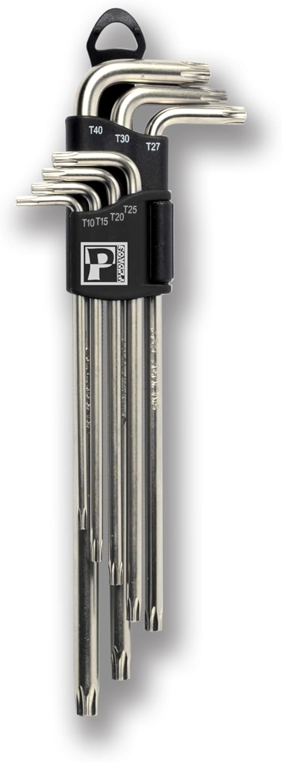 Pedro's Unisex Adult 7 Piece L Torx Set, Silver