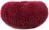 otoez Kitten Puppy Bed, Extra Small Round Dog Cat Beds, Anti-Anxiety Plush Calming Donut Bed, Washable (15.7", Dark Red)