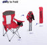 Camping Chairs Portable Folding Lightweight Outdoor Lawn Chair for Adults with Cooler Bag, Cup Holder and Side Pocket