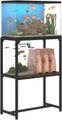 20 Gallon Black Fish Tank Stand, Upgraded Height Aquarium Table with 2 Tiers Storage Shelf, 510 LBS Capacity, 24" L x