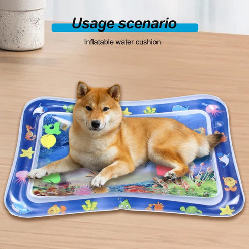 (#A1) AIIONP Thickened Water Sensor Play Mat, Sensory Water Play Mat for Cats, Pet Water Sensory Mat, Cat Water Play