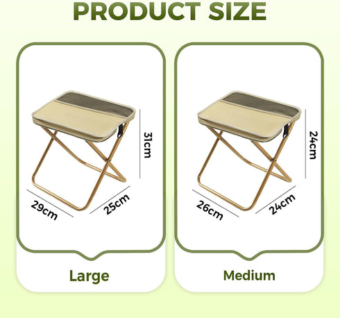 Backpack Foldable Stool, Upgraded Portable Folding Camping Stool, Tiny Foldable Stool which can Turned Into a Satchel