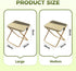 Backpack Foldable Stool, Upgraded Portable Folding Camping Stool, Tiny Foldable Stool which can Turned Into a Satchel