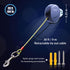 30ft Wall Mount Retractable Dog Tie Out Cable for Small to Large Dogs, Wall Mounted Lead for Yard/Garden