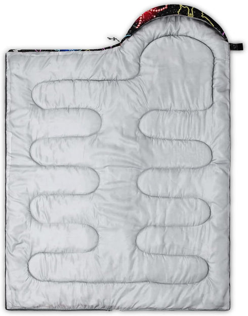 Sleeping Bags for Adults and Kids, Lightweight Waterproof 3-Season Camping Sleeping Bags with Compression Bags