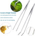 Capetsma Aquascape Tools, Long Stainless Steel Aquarium Plant Tools Set for Fish Tank Cleaning Kit