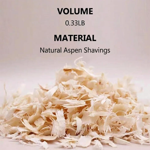 MANON ROSA Wood Shavings for Bird Bedding - Natural Aspen Soft Low-Dust & Odor-Control Nesting Material for Parakeets