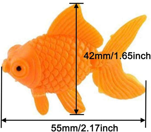8Pcs Aquarium Plastic Goldfish Ornament, Artificial Fish Decor for Fish Tank Decoration