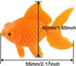 8Pcs Aquarium Plastic Goldfish Ornament, Artificial Fish Decor for Fish Tank Decoration