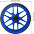 Bingche 25 5cm 10mm Golf Push Cart Wheel Replacement OD with Axle EVA Tread for Quiet Smooth Rolling On Grass and Wet