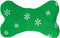 Zanies Plush Blizzard Bones Dog Toy, Large, Green