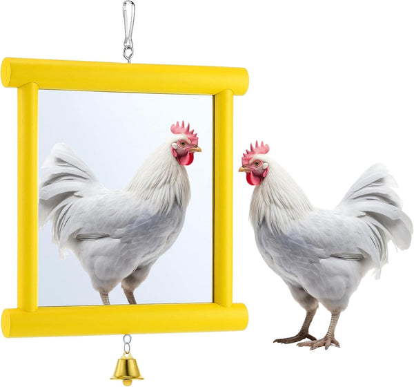 Sadnyy Chicken Mirror Toys Extra Large 10.6 x 10 Inch Big Hanging