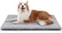 Dog Bed, Washable Dog Crate Mat, Ultra Soft & Anti-Slip Large Bed for Dogs Up to 70 lbs, 36" x 23", Grey