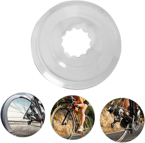 Toddmomy 2pcs Flywheel Guard, Bike Accessories for Bicycle Spokes, Clear Spoke Protector and Rear Hub Cover