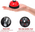 SlowTon Dog Doorbells, 2 Pack Metal Bell Training Tool for Potty Training, Clear Ring for Small Dogs Cats (Red+White)