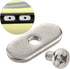 VTurboWay 4 Pcs 316 SS Kayak Rail/Track Screws - Track Nuts with 4 pcs M6 Short Screws, Mounting Replacement Kit