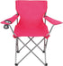 Generic Folding Camp Chair, Quad Fold with Cup Holder Steel Frame 250 lbs