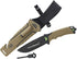StatGear Surviv-All Fixed-Blade Bowie Knife with Sheath, Firestarter, Sharpener & Cord Cutter for Outdoor Hiking EDC