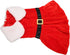 Christmas Dog Dress, Santa Claus Pet Clothes Velvet Skirt, Christmas Outfit Thermal Holiday Girl Puppy Costume, Xmas Holiday Apparel Cute Girl Clothing Red Dresses for Small Medium Dogs Cats(XL)