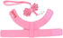 Zunea Pet Dog Vest Harness for Small Dog - Bow Tie No Pull Soft Suede Leather Puppy Harness Leash Set, Pink S