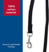 Coastal Pet Train Right Cotton Web Dog Training Leash, Black, 5/8" x 10' - 100% Cotton for Training