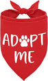 Adopt Me Dog Bandana - Funny Red Dog Scarf Accessories for Adoption
