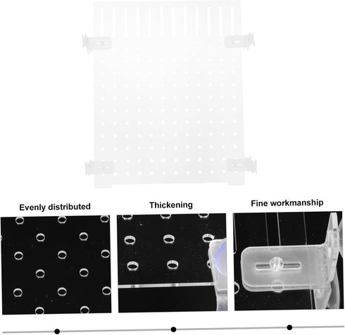 Fish Tank Board Separator: 10 Gallon Betta Fish Tank with Divider, Flapper Accessories, Portable Acrylic Decor