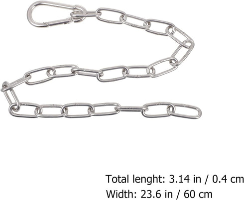 Veemoon 1pc Extension Chain Extension Cable Wrist Trainer Workout Belt Dual Grip Tricep Chain Pulldown Bar Attachment Gym Extension Chain Chain for Exercise Triceps Extensive Chain Fitness