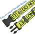 Dog Collar - DO NOT PET, Sturdy Durable with Buckle, Yellow Adjustable Polyester Collar for Small Medium Large Dogs