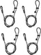 Kayak Paddle Leash, Fishing Rod Paddle Leash, Stretchable Strap Lanyard Rope for Kayaking, Boating, Fishing Pole, 4Pcs
