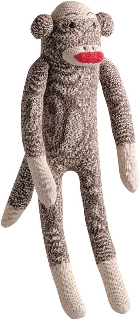 Multipet Sock Monkey Plush Dog Toy, Small, Medium and Large Breeds