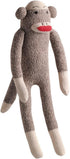 Multipet Sock Monkey Plush Dog Toy, Small, Medium and Large Breeds
