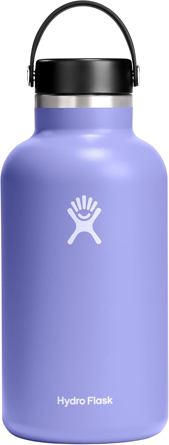 Hydro Flask Wide Mouth Vacuum Insulated Stainless Steel Water Bottle with Leakproof Lid for Travel