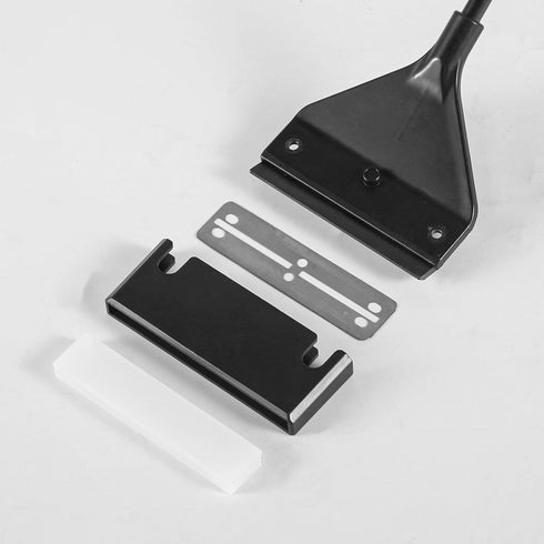 Algae Scraper for Glass Aquariums - 24.4 Inch Extendable Handle 2 in 1 Razor Scraper with 10 Blades for Fish Tank