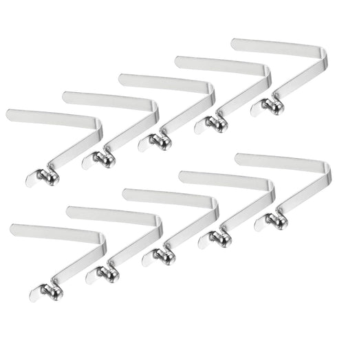 PATIKIL 10 Pack Kayak Paddle Snaps, 6.4x5mm Steel V Shaped Single Pin Push Button Spring Clips for Camping Kayaking