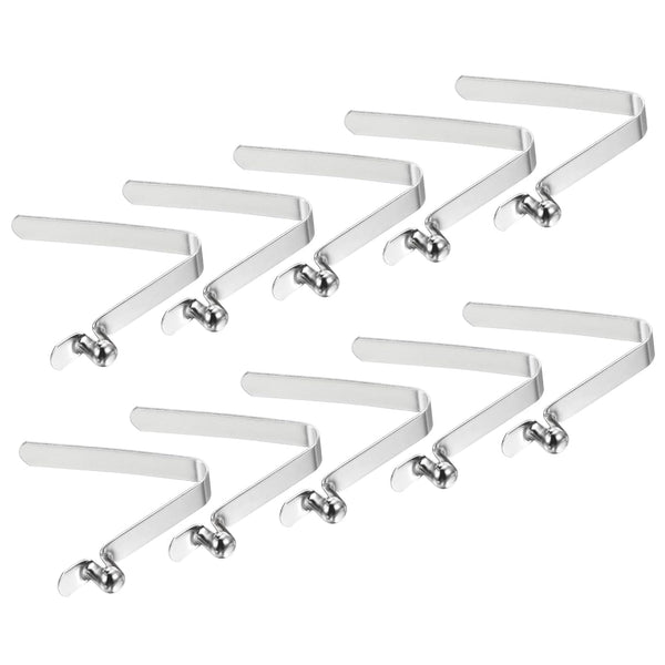 PATIKIL 10 Pack Kayak Paddle Snaps, 6.4x5mm Steel V Shaped Single Pin Push Button Spring Clips for Camping Kayaking