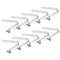 PATIKIL 10 Pack Kayak Paddle Snaps, 6.4x5mm Steel V Shaped Single Pin Push Button Spring Clips for Camping Kayaking