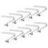 PATIKIL 10 Pack Kayak Paddle Snaps, 6.4x5mm Steel V Shaped Single Pin Push Button Spring Clips for Camping Kayaking