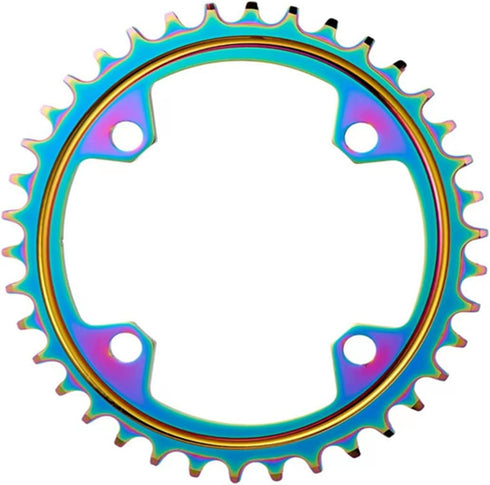 YBEKI 32T 34T 36T 38T Chainring, 104BCD Round Narrow Wide Single Bike Chainring for 8-11 Speed MTB Road