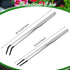2 Pcs Extra Long Stainless Steel Reptile Feeding Tongs, Bearded Dragon Aquarium Straight and Curved Long Tweezer