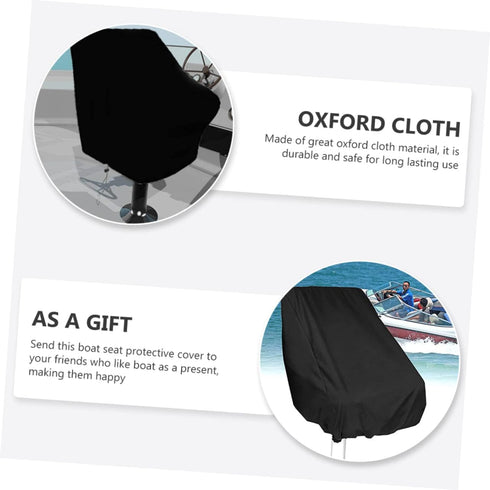 Toddmomy Captain's Seat Cover Seat Covers Boat Seat Cover Folding Chair Cover Heavy Duty Covers Marine Cover Yacht Seat