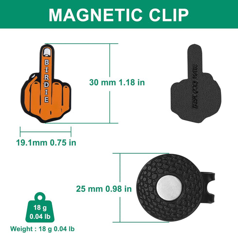 Golf Ball Marker Hat Clip, Accessories for Men, Funny Golf Gifts, Golf Gadgets