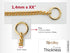 Alvalley Show Collar for Dogs, Slip Curve, Thickness 1.4 mm, 22 in