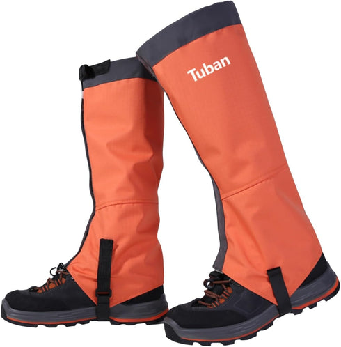 Waterproof Gaiters for Hiking, Lightweight Adjustable Leg Gaiters for Men Women, Suitable for All Seasons