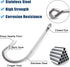 Saltwater Fishing Hooks Set, Stainless Steel O'Shaughnessy Forged Long Shank Hooks for Saltwater Freshwater