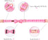 Lionheart Glory Adjustable Pink Plaid Dog Collar with Bowtie, Soft Bowtie Dog Collars for X-Small Puppy Gift