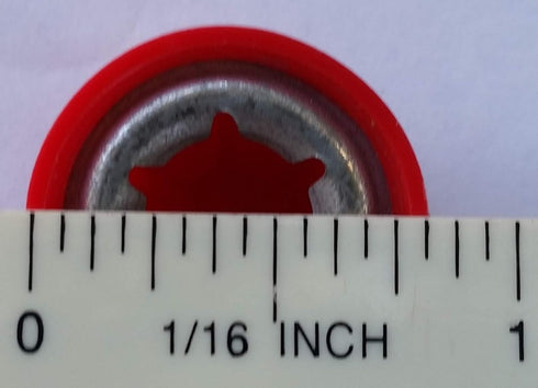 Hub Caps for Bike/TRIKES - Compatible with Popular Red Wagon Brand, fits 3/8 Axle Diameter (Red)