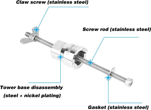 Oumers Stainless Steel Bicycle Hub Repair Tool, Installation Disassemble Tool for Bike Repair Maintenance