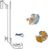Aquarium Fish Shrimp Feeding Dish Set - Clear Feeder Tube and Dish with Cleaning Brush for Feeding Supplies